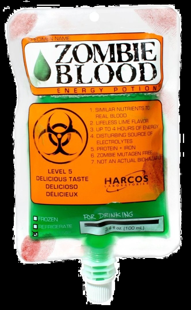 Candy for Halloween 2012 Zombie Blood IV Bag Candy