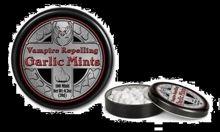 Candy for Halloween 2012 Vampire Repelling Mints Garlic Candy